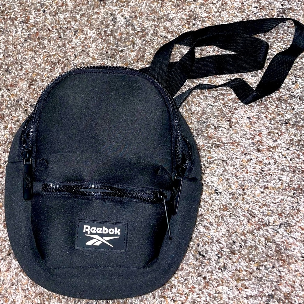 Black Reebok mini backpack